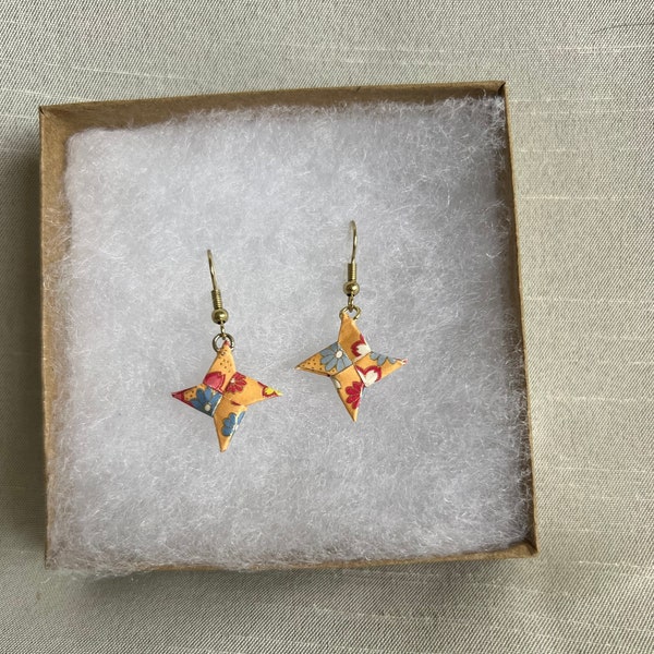 Ninja Star Earrings Etsy