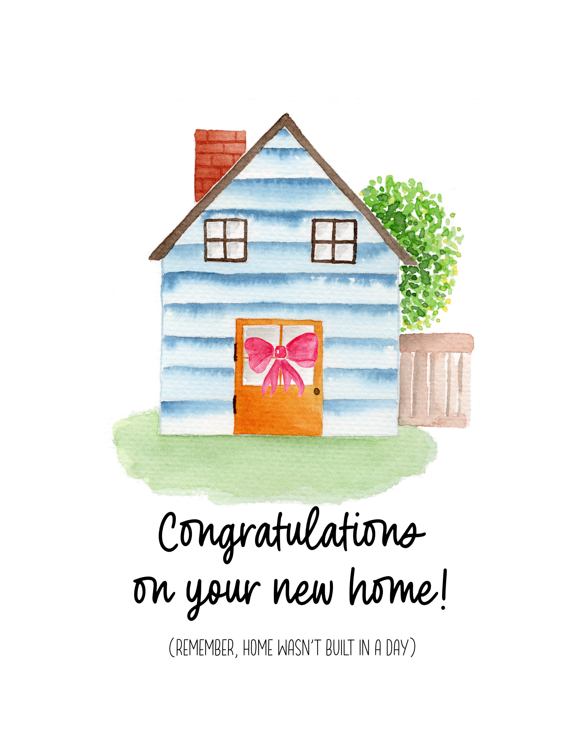 Congratulations Greeting Card - New Home - Etsy