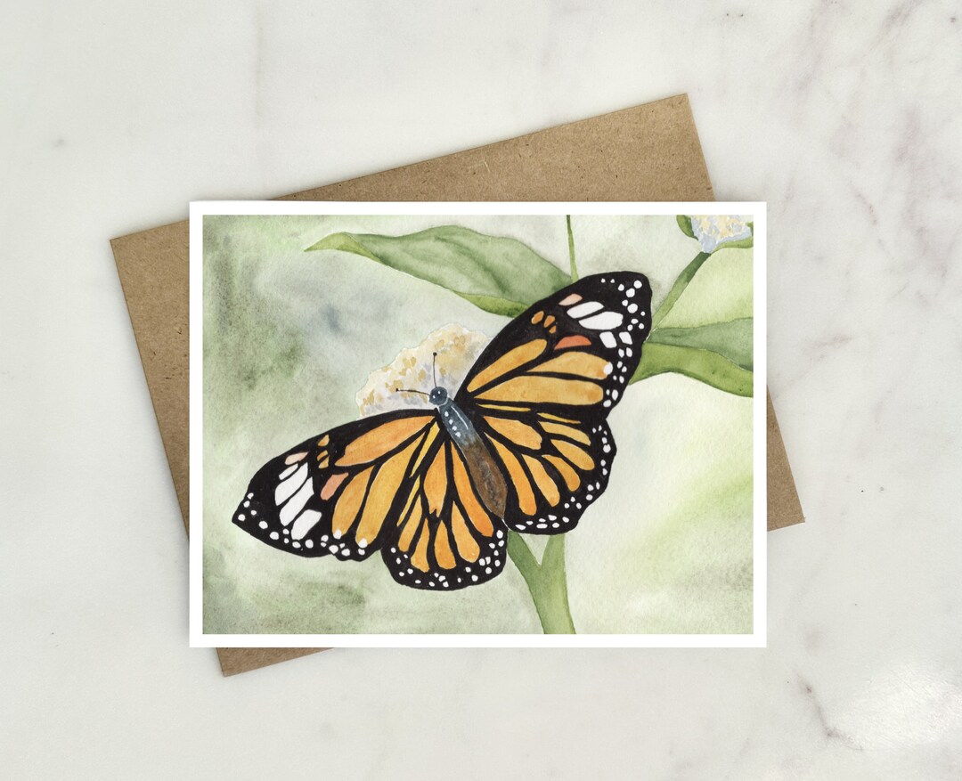 Blank Greeting Card for All Occasions - Monarch Butterfly - Etsy