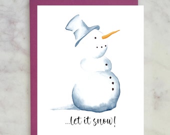 Christmas Card - Snowman