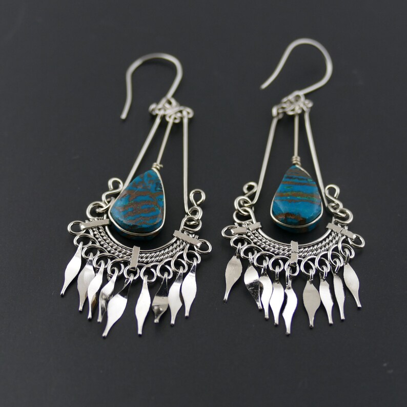 Bohemian Earrings Boho Earrings Handmade Earrings Dangle Etsy