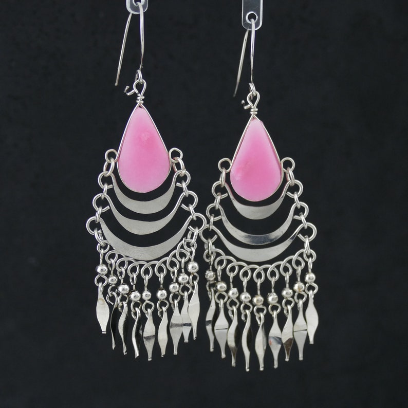 Metal Beaded Earrings Dangle Earrings Earrings Handmade Bead Etsy