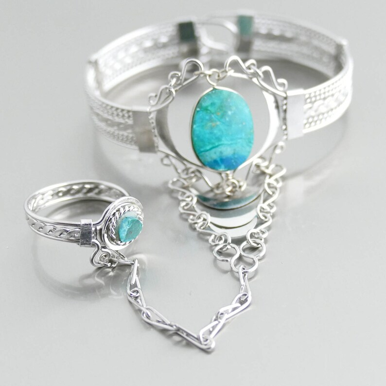 Bracelet Ring Hand Chain Ring Bracelet Bracelet Hand Jewelry Etsy