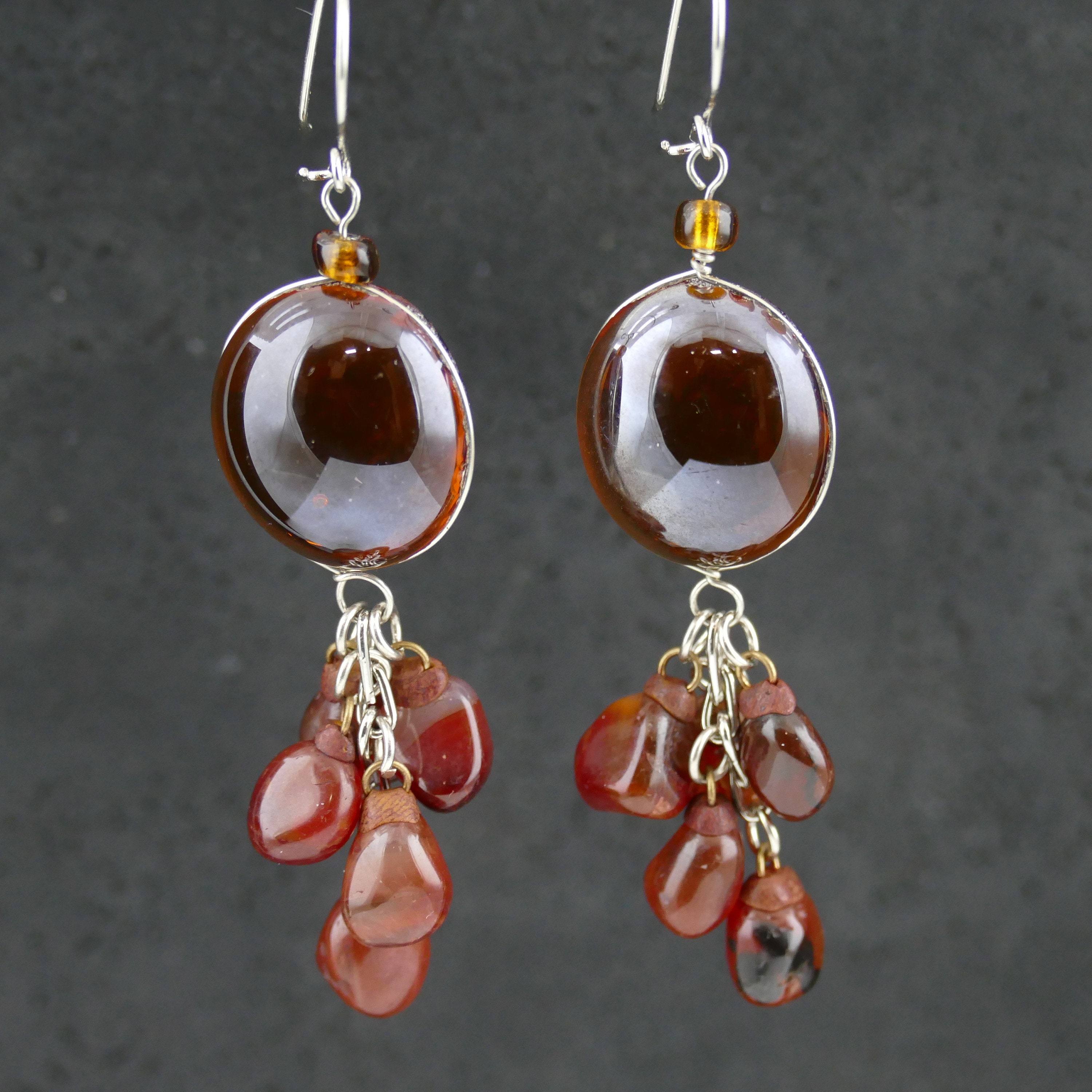 Bohemian Amber Earrings bohemian earrings bohemian jewelry | Etsy
