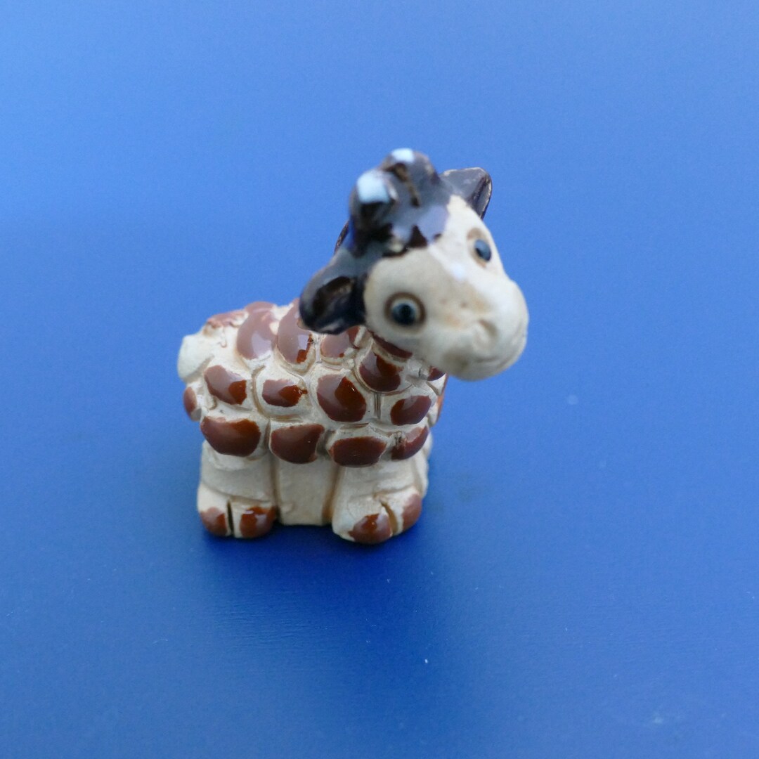 Adorable Giraffe Figurines Miniature Handpainted Giraffe Cute Giraffe