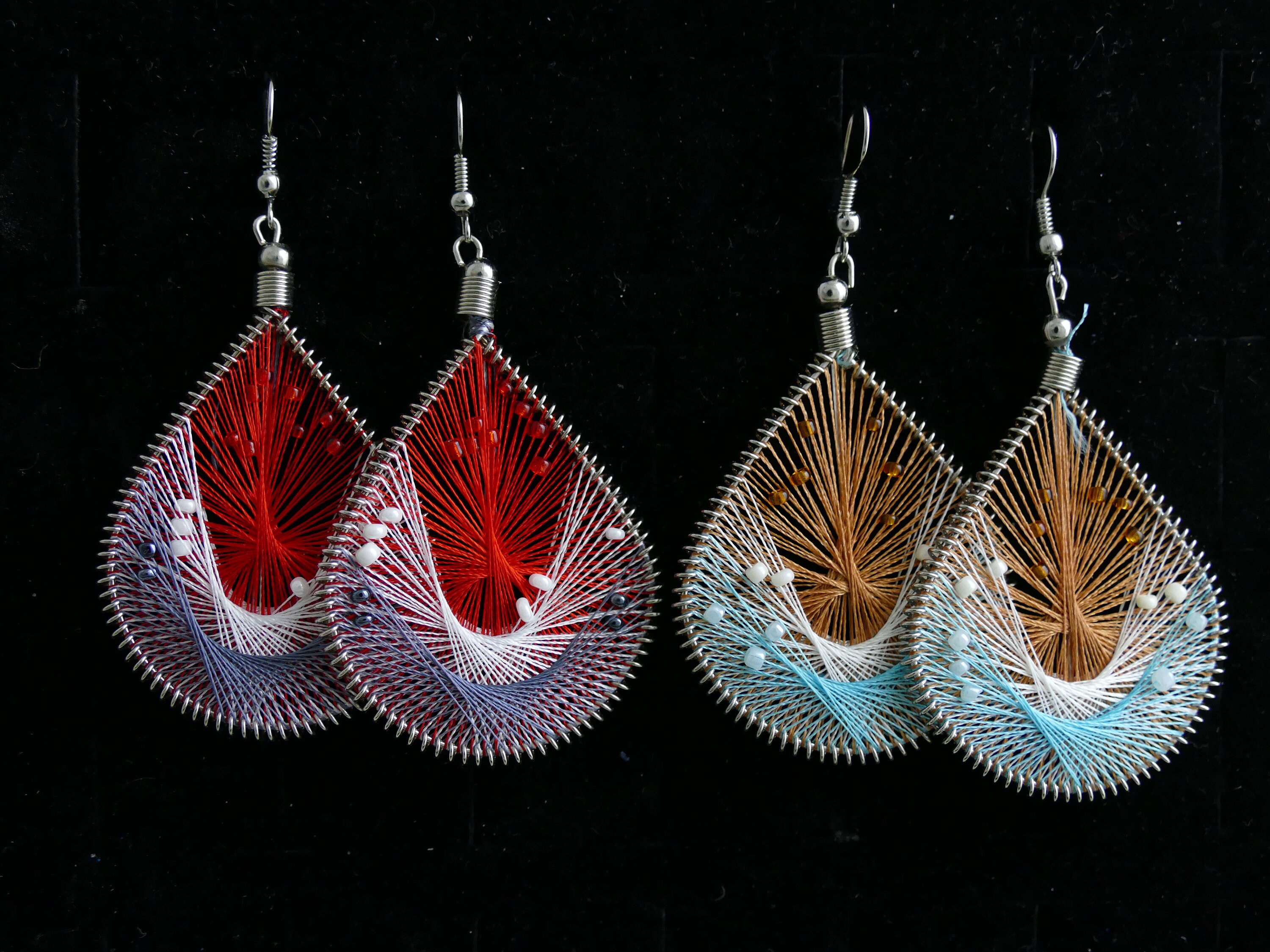 Colorful Silk Thread Earrings Elegant Silk Thread Colors Silk Thread Jewelry Thread Earrings Silk Earrings Earrings Silk Thread Earrings Etsy