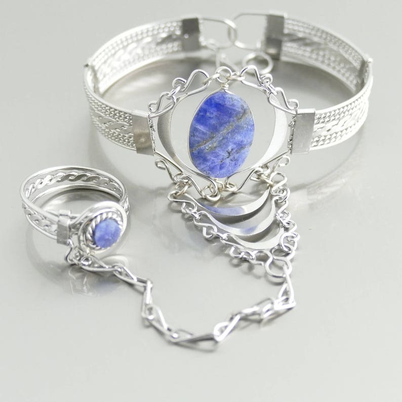 Bracelet & Ring Hand Chain Ring Bracelet Bracelet Hand Jewelry Etsy