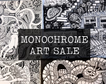 MONOCHROME OOAK Original Drawings by Danneroni