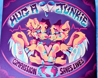 HUG A JUNKIE Art Print by Danneroni