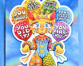 COMFORT CAT Holographic Print by Danneroni