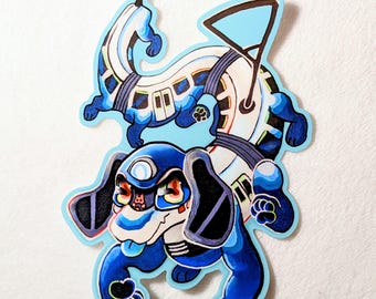 LIGHT RAIL PUPPY Matte Sticker by Dannneroni