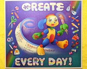 Create Every Day Shimmer Art Print by Danneroni