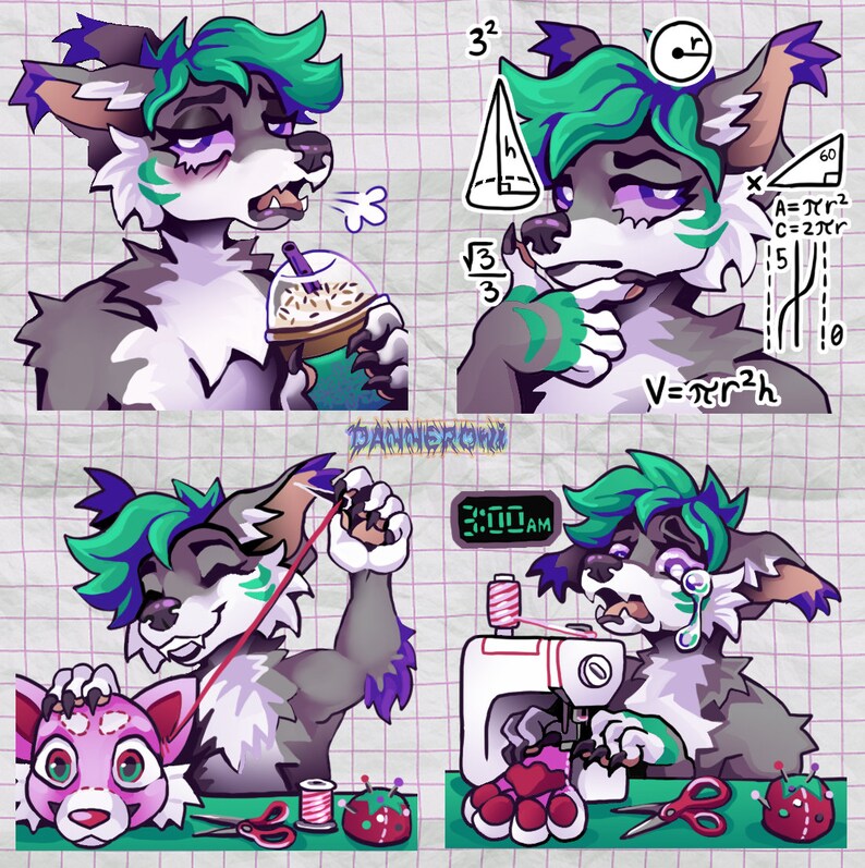 Custom Telegram Sticker 4-Pack Commissions by Danneroni image 2