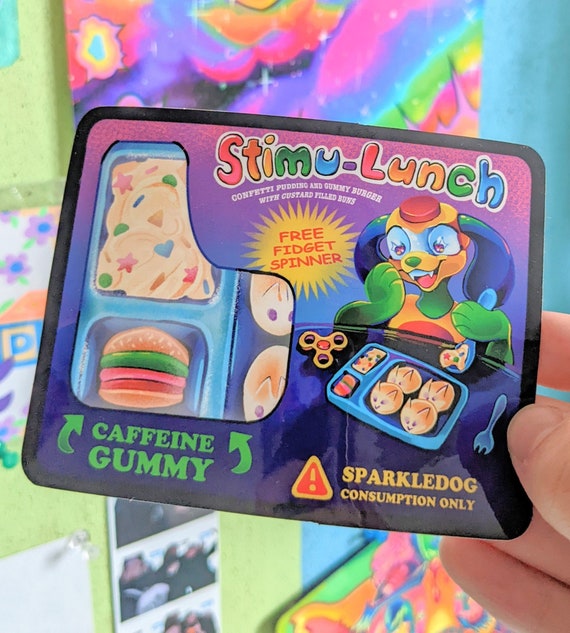 STIMU-LUNCH Vinyl Sticker by Danneroni