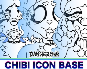 P2U CHIBI ICON BASE Line Art by Danneroni