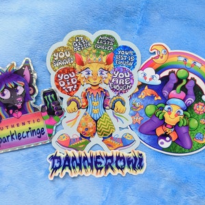 AUTHENTIC SPARKLECRINGE Prismatic Sticker by Danneroni image 3