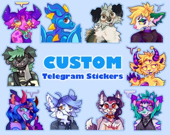 Custom Telegram Sticker 4-Pack Commissions by Danneroni