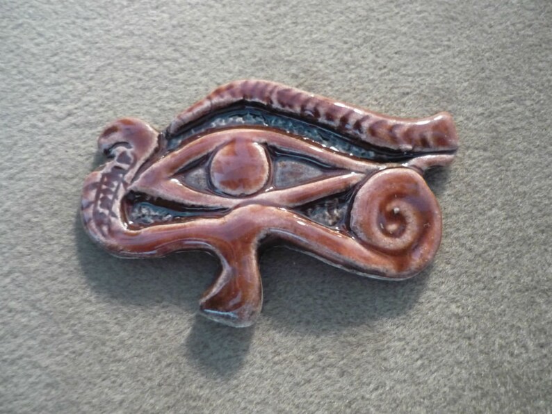 Ceramic Eye of Horus Ra Egyptian Protection Amulet Symbol 280