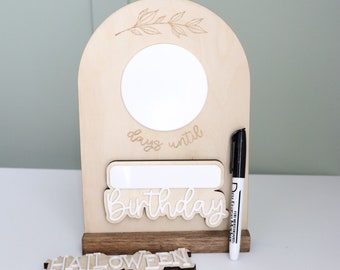 Countdown Sign | Days Until Sign, Occasion Sign, white board countdown sign,