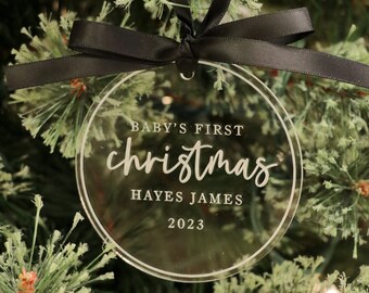 Baby's First Christmas Ornament | simple baby's first christmas