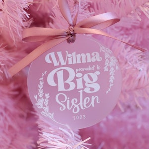 Promoted to Big Sibling Ornament, Big Brother, Big Sister Ornament | Christmas Ornament, sister ornament, brother ornament