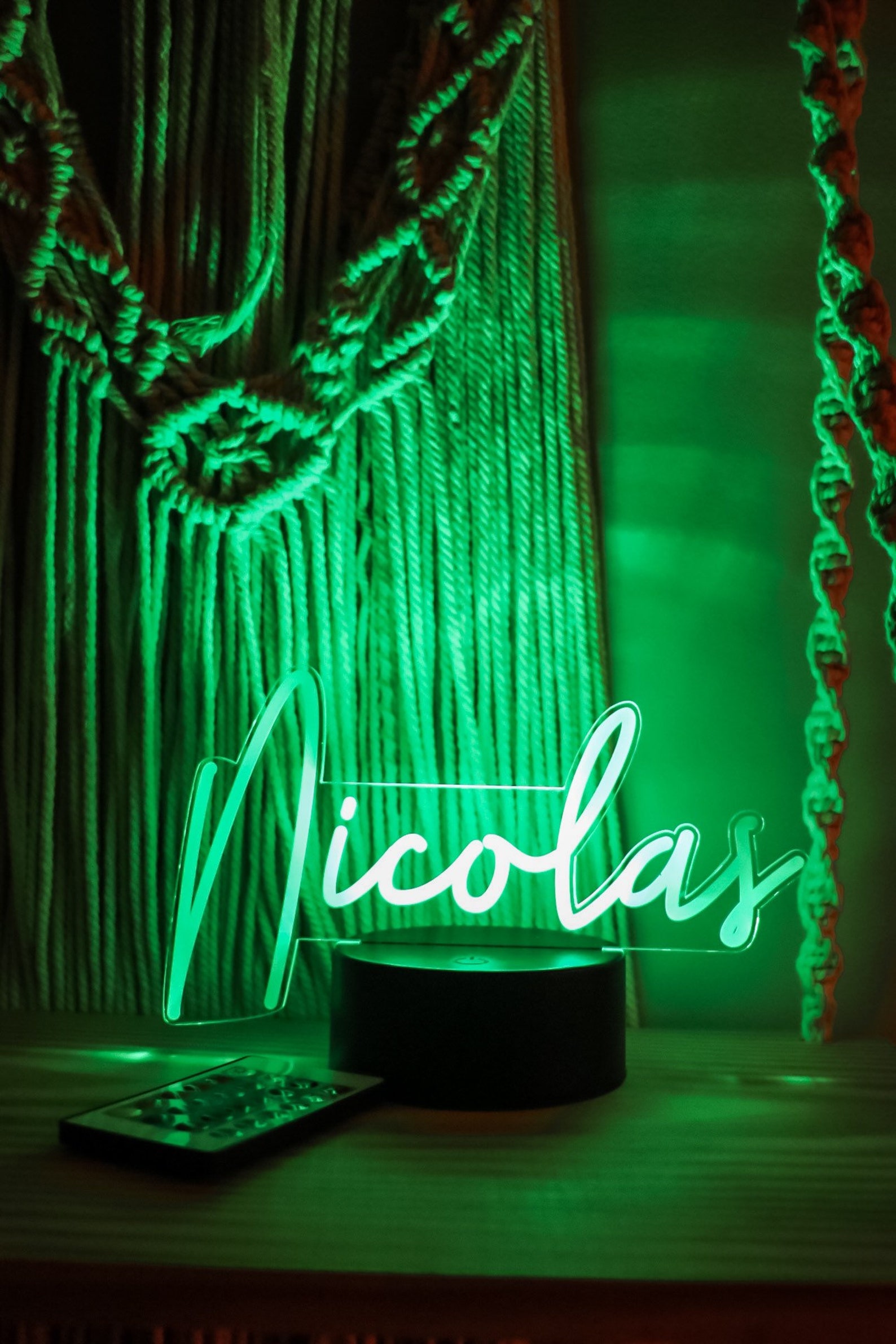 LED Night Light Custom Name Light Night Light Kids Room Etsy