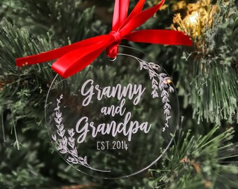 Grandma and Grandpa Ornament | Christmas Ornament