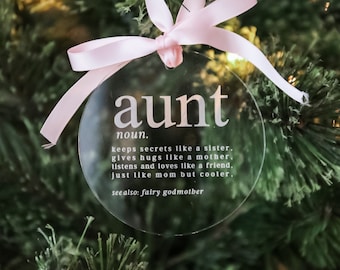 Aunt Christmas Ornament | Christmas Ornament