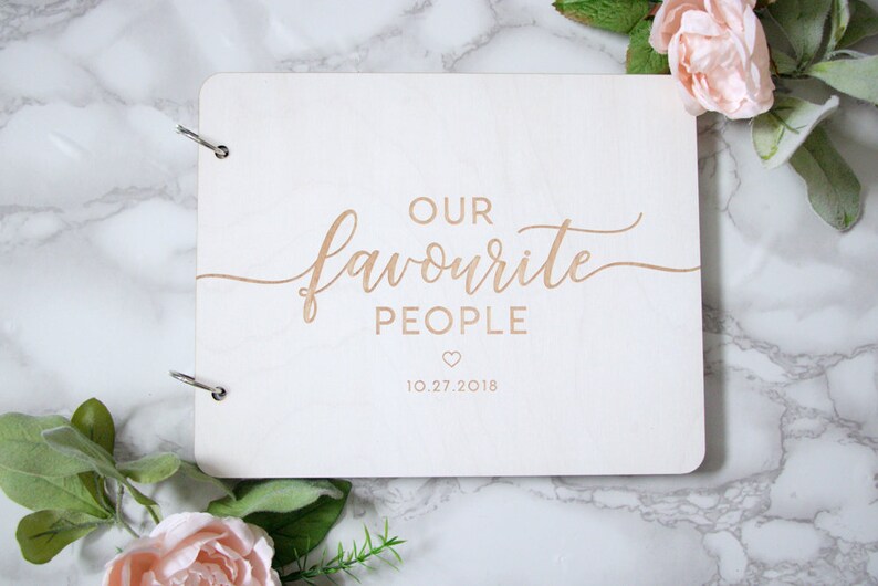Wooden Book Polaroid Guest Book Memory Book Wedding Guest Book Wooden Guest Book Personalized Guest Book