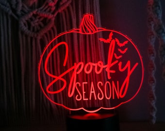 Spooky Season LED Light | Halloween Decor, Halloween Light, Spooky, Home Decor, LED Light, Fall Decor