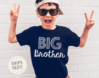 Big Brother Shirt, Navy Shirt, Baby Announcement Shirt, Shirt for Big Brother, New Big Brother, Navy Soft Cotton