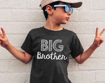 Big Brother Shirt, Baby Announcement Toddler Shirt, Shirt for Big Brother, New Big Brother Shirt, Soft Cotton