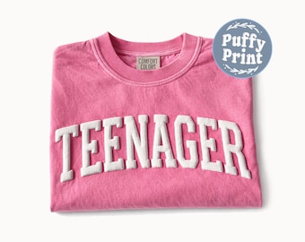 Teenager Shirt, Puffy Teen Birthday Gift, 13th Birthday Shirt, Comfort Colors®