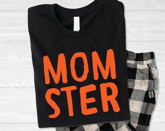 Momster Fall Shirt, Mom Shirt for Fall, Women's Gift, Halloween, Soft, Jogger Pants Available!