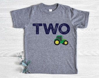 ANY AGE! Tractor Birthday Shirt, Toddler Birthday Boy Shirt, Green Tractor Birthday, Tractor Party Outfit, Tractor Shirt