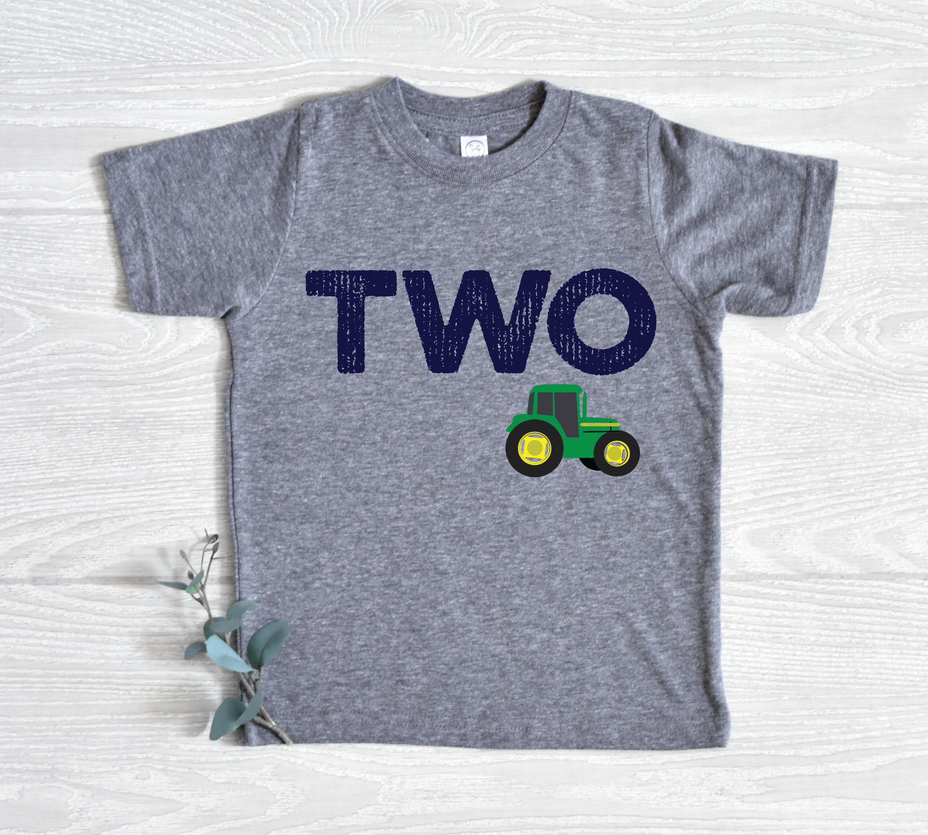 ANY AGE! Tractor Birthday Shirt, Toddler Birthday Boy Shirt, Green