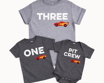 Race Car 3rd Birthday Shirt: Racing Party Outfit