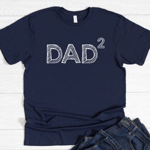 Dad Shirt, Navy Blue, Matching Shirts for Baby Announcement, Funny New Dad Tee, Dad of 2, 3, 4, 5, 6, Shirt for Dad, Announcement Gift Idea