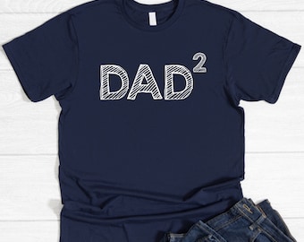 Dad Shirt, NAVY Blue, Matching Shirts for Baby Announcement, Funny New Dad Tee, Dad of 2, 3, 4, 5, 6 Kids, Shirt for Dad, Announcement Idea