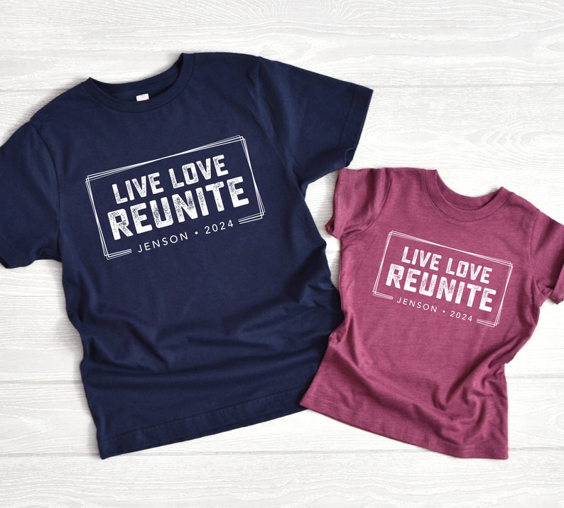 Reunited Frame Family Reunion Shirt, Matching Reunited Cotton Tee - Etsy