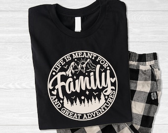 Family Adventure Shirt, Vacation, Travel, Camping, Family Trip Outfits, Matching, Soft, Jogger Pants Available!