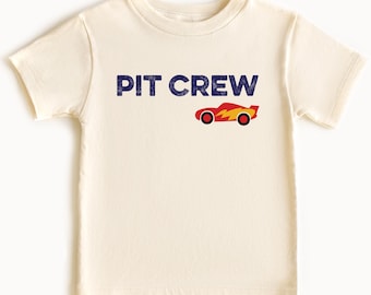 Pit Crew Race Car Birthday Shirt: Matching Family Party Outfit
