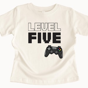 Video Game Birthday Shirt: Level Up Gamer Tee - Any Age
