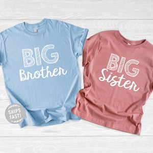 Big Brother, Big Sister, Sibling Gifts, Tie Breaker, Light Blue or Mauve, Matching, New Sibling, Little Brother, Hospital Outfits, Matching