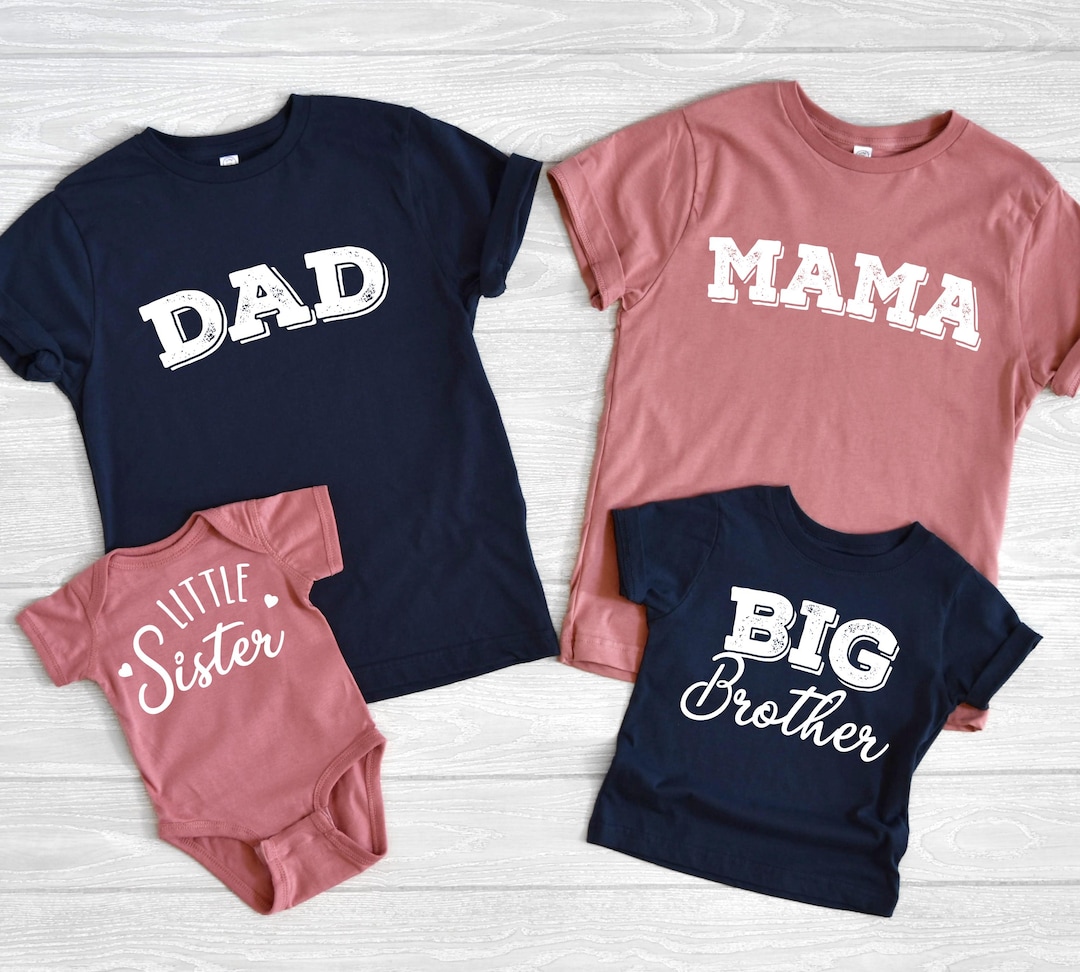 Mom and Dad Shirts, Baby Announcement, New Parents, Gift for Mom, Gift ...