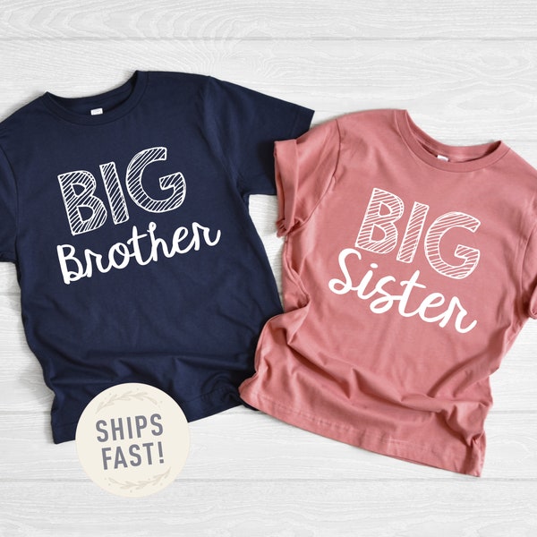 Big Brother Big Sister, NAVY Blue or Mauve, Big Sibling Outfits, Matching, Little Brother, Sibling Hospital Outfits, Matching Brother Shirts