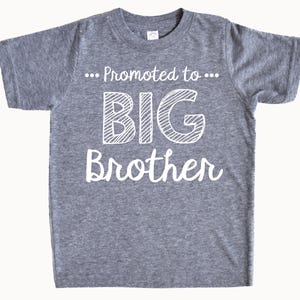Promoted to Big Brother Shirt, Toddler Boys Gift Shirt, Shirt for Big Brother, New Brother Shirt, Gift for Kids
