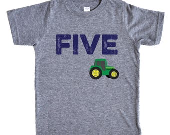Tractor Birthday Shirt, Green Tractor Party Outfit