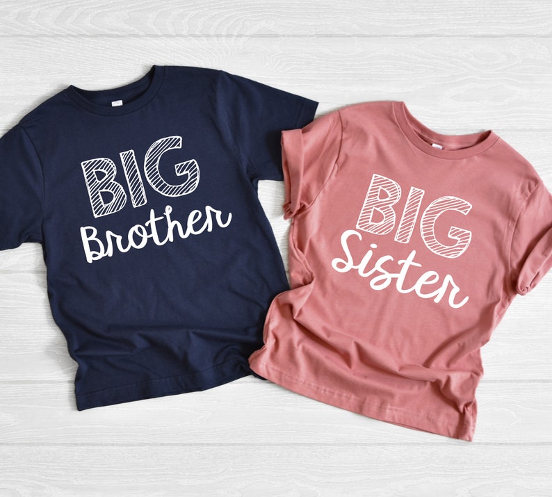 Big Brother Big Sister, NAVY Blue or Mauve, Big Sibling Outfits, Matching, Little Brother, Sibling Hospital Outfits, Matching Brother Shirts 