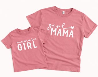 Matching Mom and Girl Shirts: Modern Mama's Girl Cotton Tee, Sold Individually